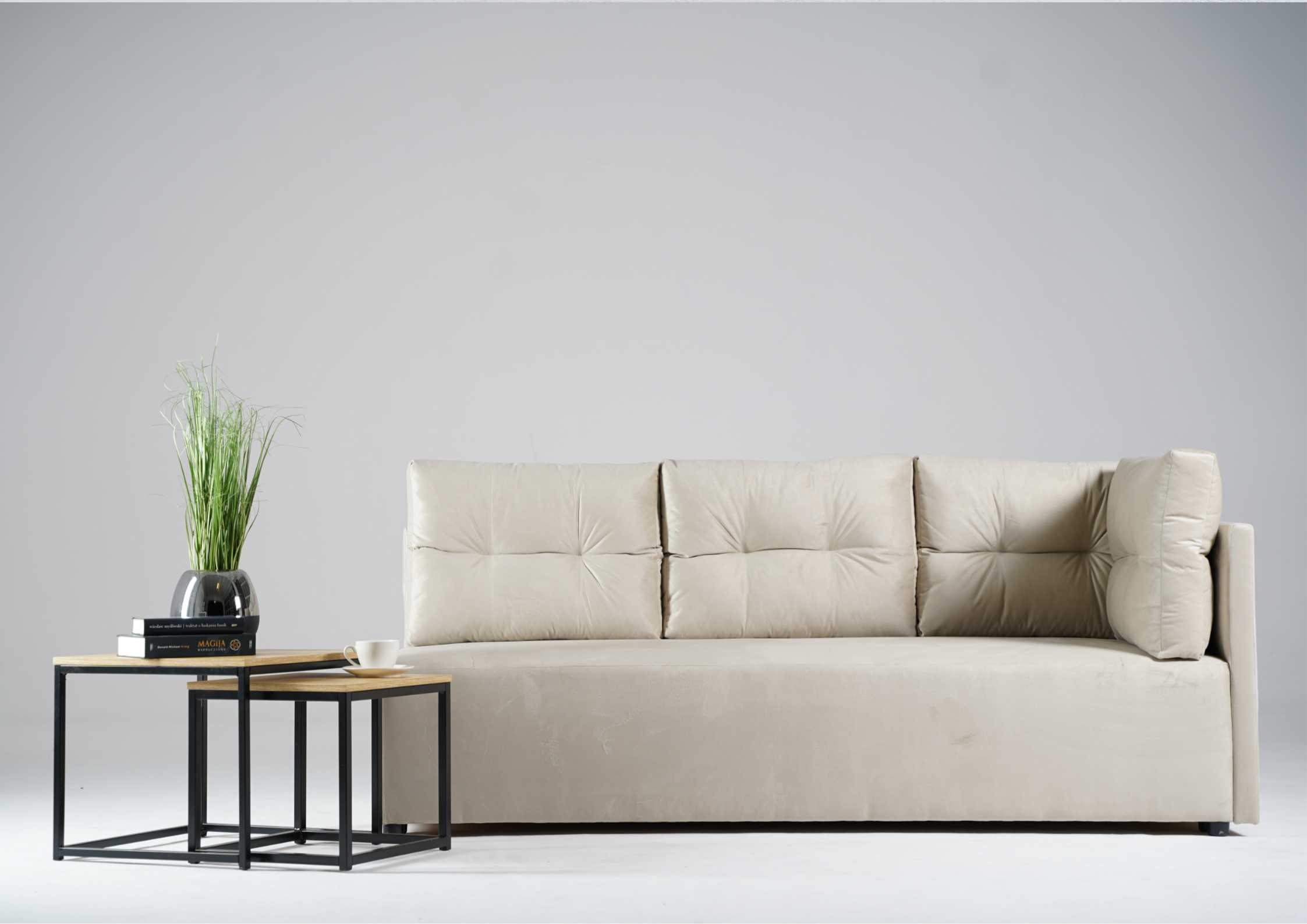 Beżowa sofa do salonu Mono